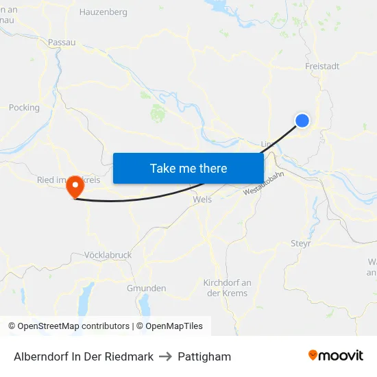 Alberndorf In Der Riedmark to Pattigham map