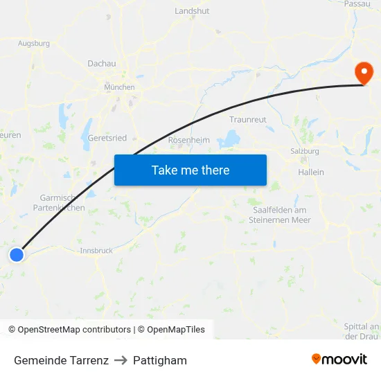 Gemeinde Tarrenz to Pattigham map