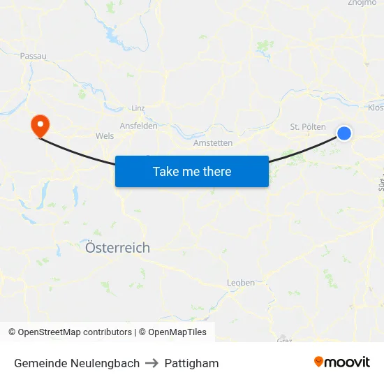 Gemeinde Neulengbach to Pattigham map