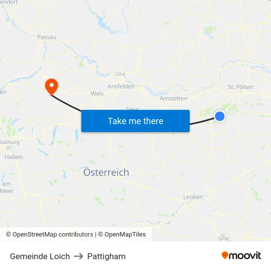 Gemeinde Loich to Pattigham map
