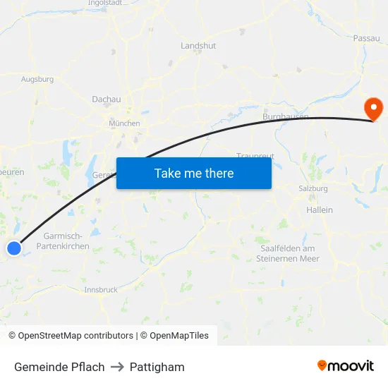 Gemeinde Pflach to Pattigham map