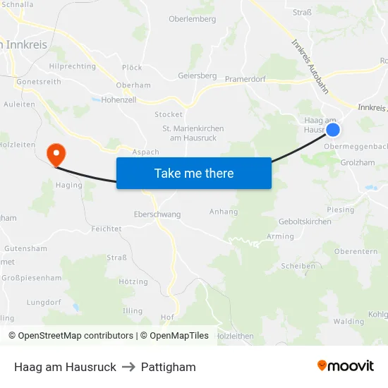 Haag am Hausruck to Pattigham map