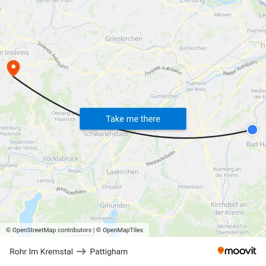 Rohr Im Kremstal to Pattigham map