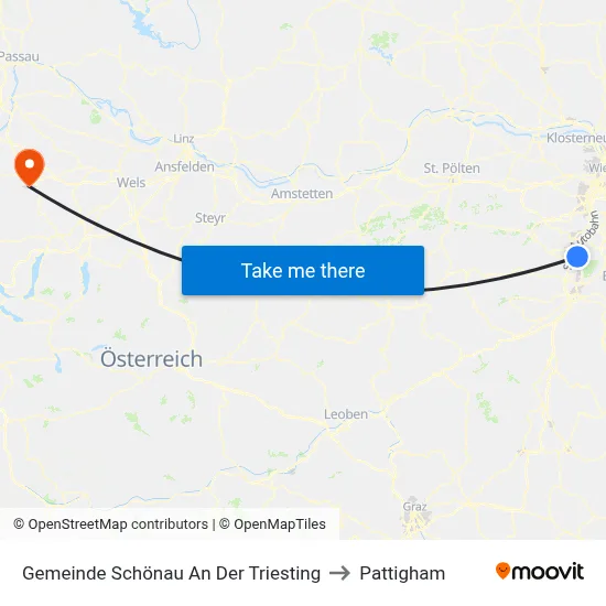 Gemeinde Schönau An Der Triesting to Pattigham map