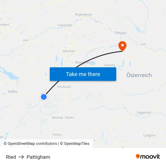 Ried to Pattigham map