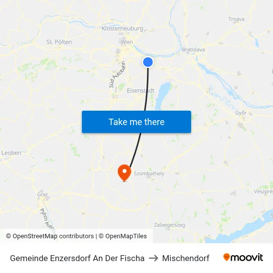 Gemeinde Enzersdorf An Der Fischa to Mischendorf map