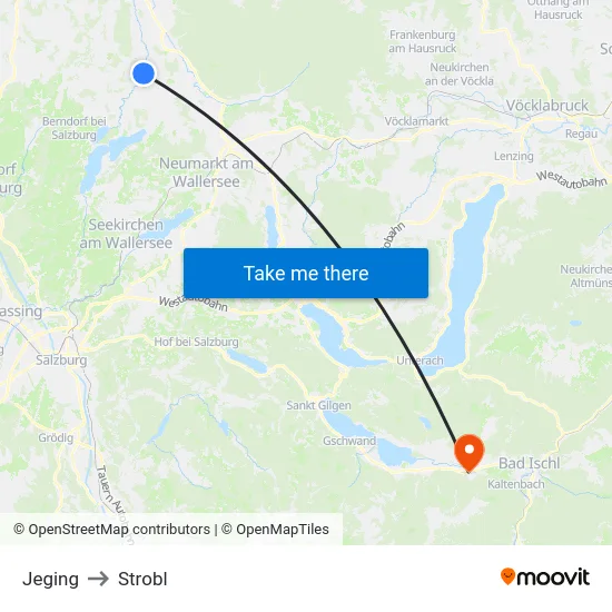 Jeging to Strobl map