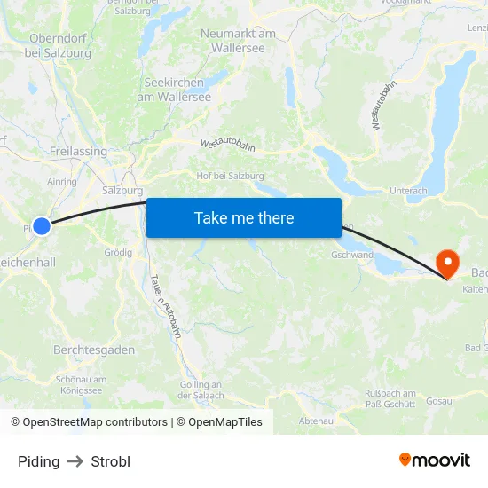 Piding to Strobl map