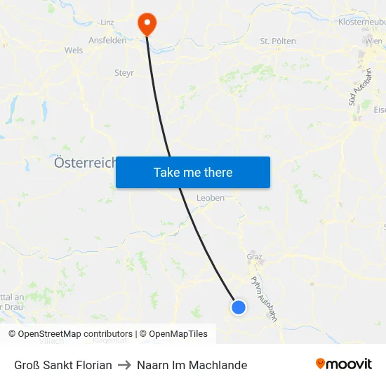 Groß Sankt Florian to Naarn Im Machlande map