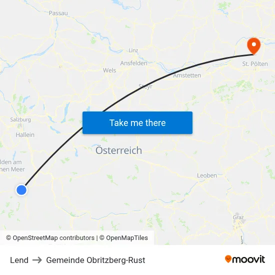 Lend to Gemeinde Obritzberg-Rust map
