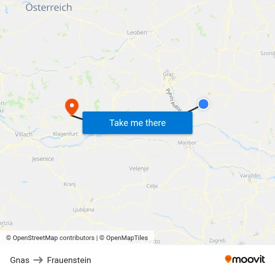 Gnas to Frauenstein map
