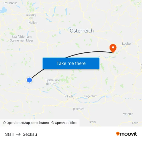 Stall to Seckau map