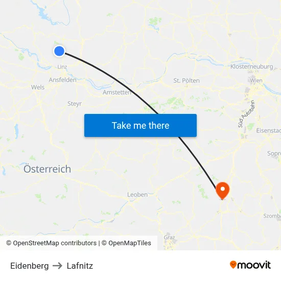 Eidenberg to Lafnitz map