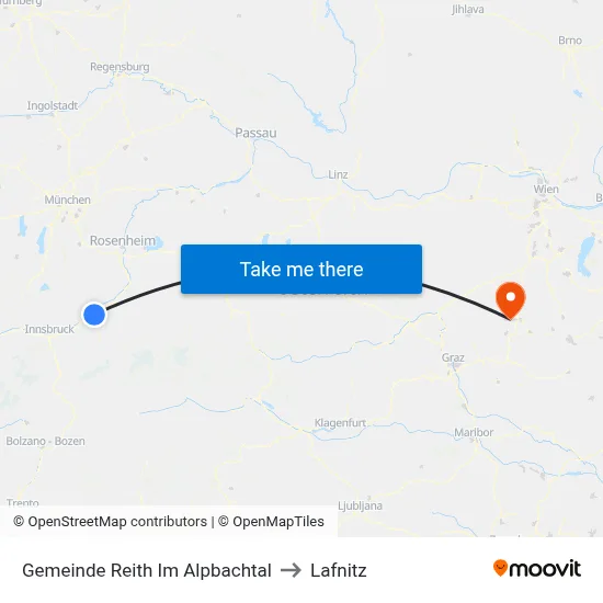 Gemeinde Reith Im Alpbachtal to Lafnitz map
