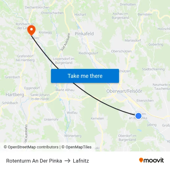 Rotenturm An Der Pinka to Lafnitz map