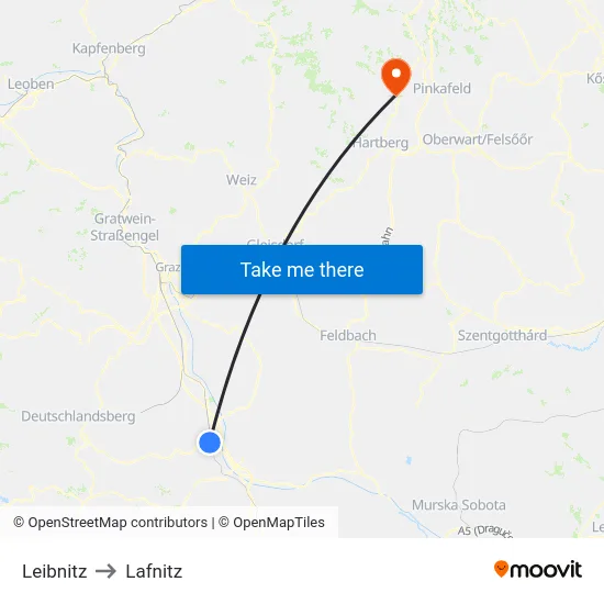 Leibnitz to Lafnitz map