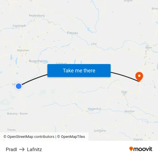 Pradl to Lafnitz map