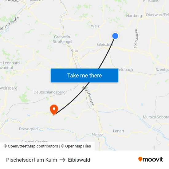 Pischelsdorf am Kulm to Eibiswald map