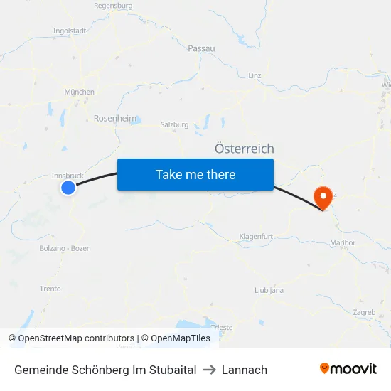 Gemeinde Schönberg Im Stubaital to Lannach map