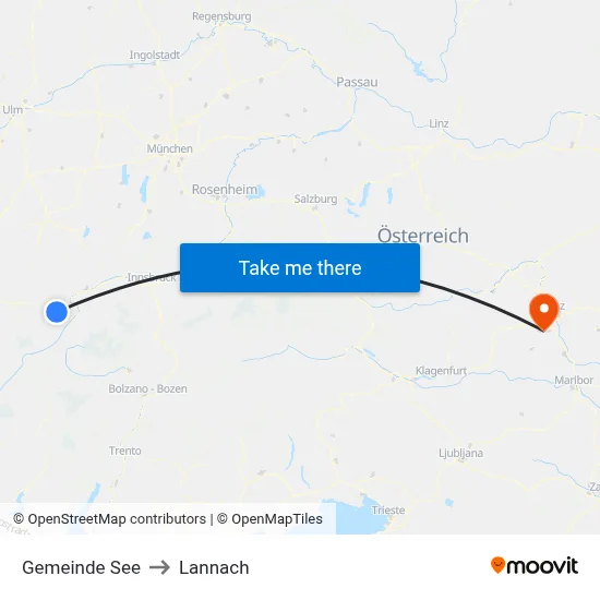 Gemeinde See to Lannach map