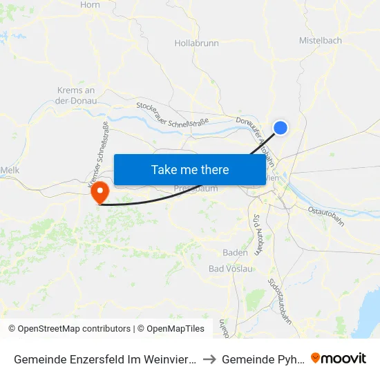 Gemeinde Enzersfeld Im Weinviertel to Gemeinde Pyhra map