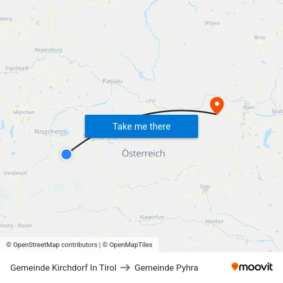 Gemeinde Kirchdorf In Tirol to Gemeinde Pyhra map