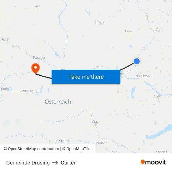 Gemeinde Drösing to Gurten map
