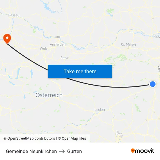 Gemeinde Neunkirchen to Gurten map