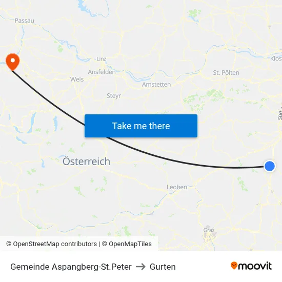 Gemeinde Aspangberg-St.Peter to Gurten map