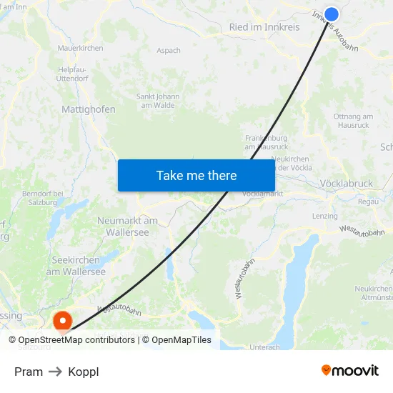 Pram to Koppl map