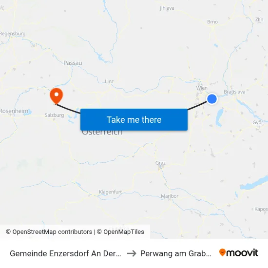 Gemeinde Enzersdorf An Der Fischa to Perwang am Grabensee map