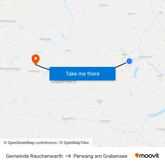 Gemeinde Rauchenwarth to Perwang am Grabensee map