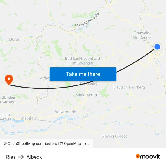 Ries to Albeck map