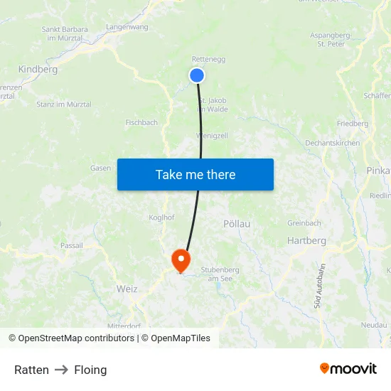 Ratten to Floing map