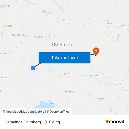 Gemeinde Gaimberg to Floing map