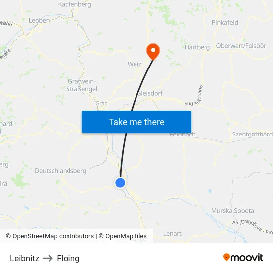 Leibnitz to Floing map