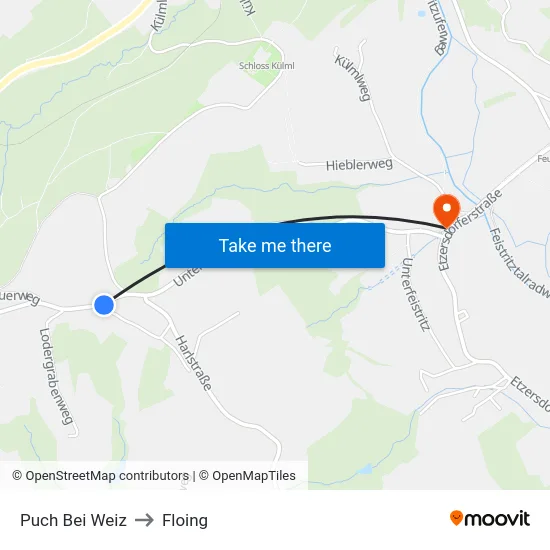 Puch Bei Weiz to Floing map