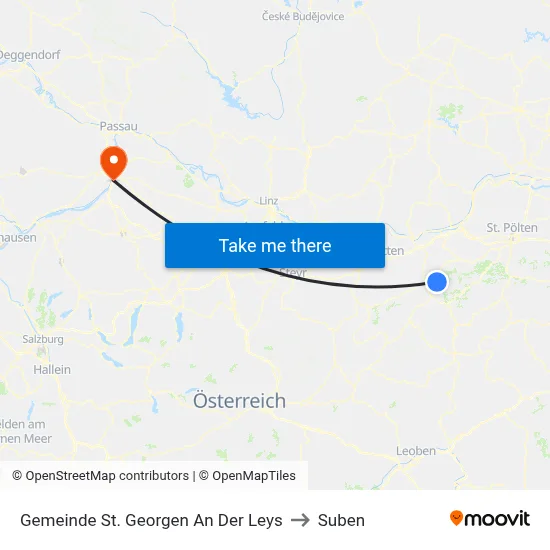 Gemeinde St. Georgen An Der Leys to Suben map
