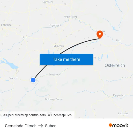Gemeinde Flirsch to Suben map