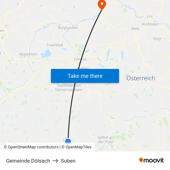 Gemeinde Dölsach to Suben map
