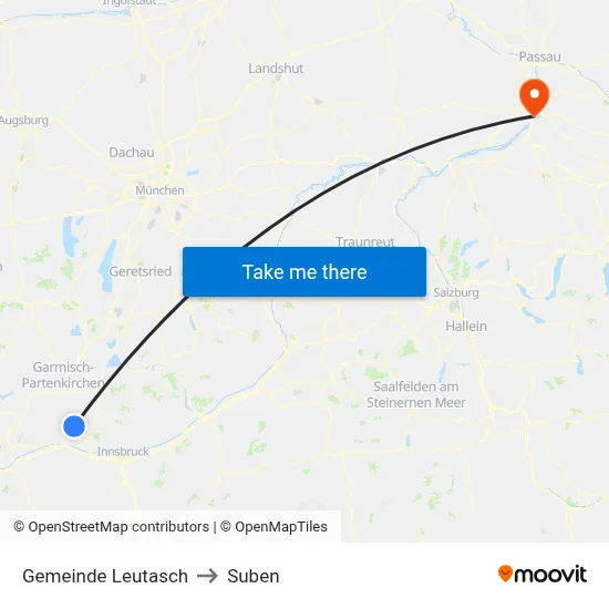 Gemeinde Leutasch to Suben map