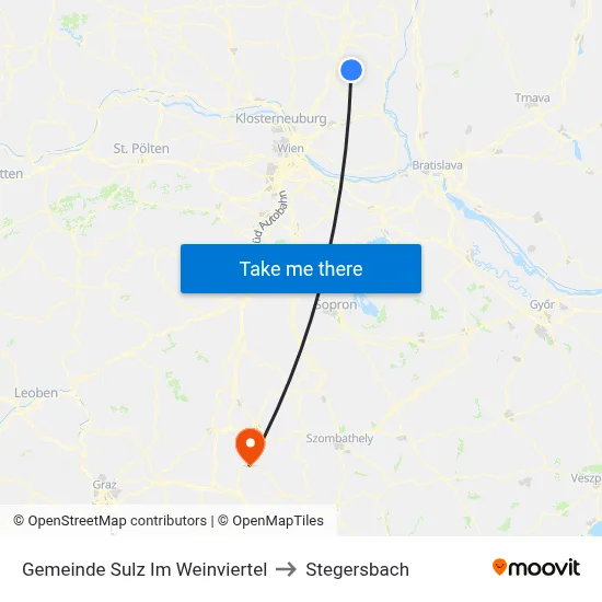 Gemeinde Sulz Im Weinviertel to Stegersbach map