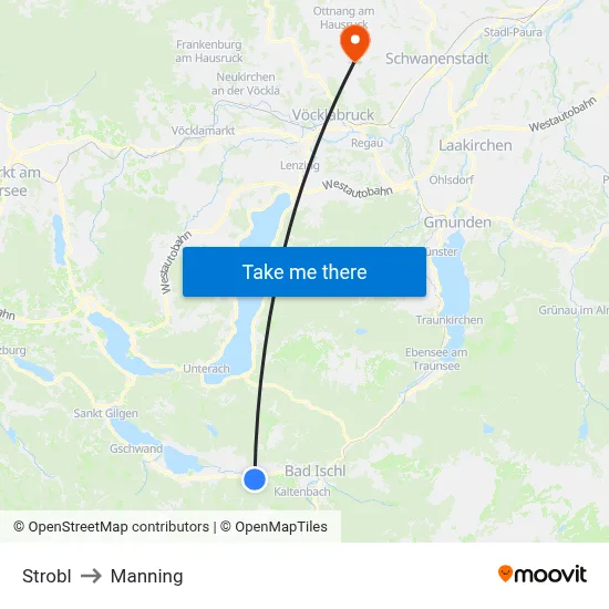 Strobl to Manning map