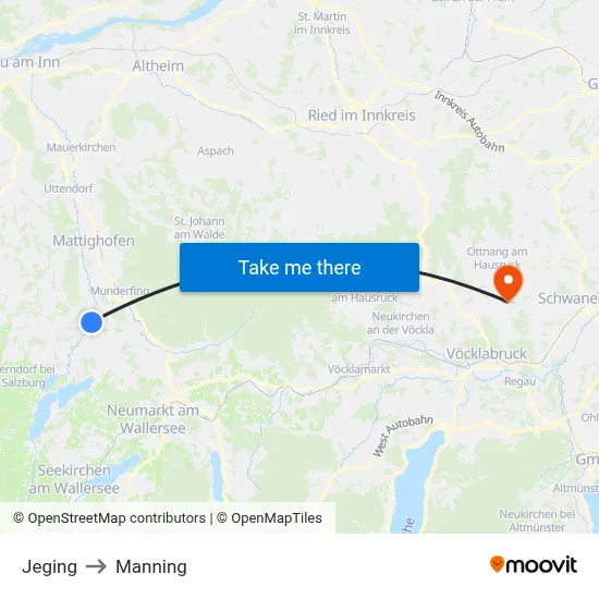 Jeging to Manning map