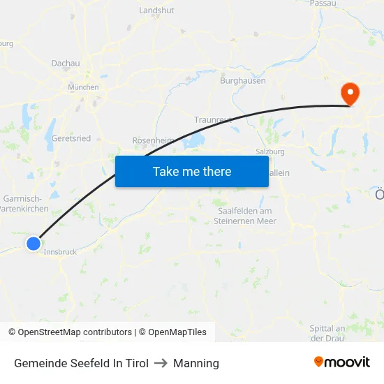 Gemeinde Seefeld In Tirol to Manning map