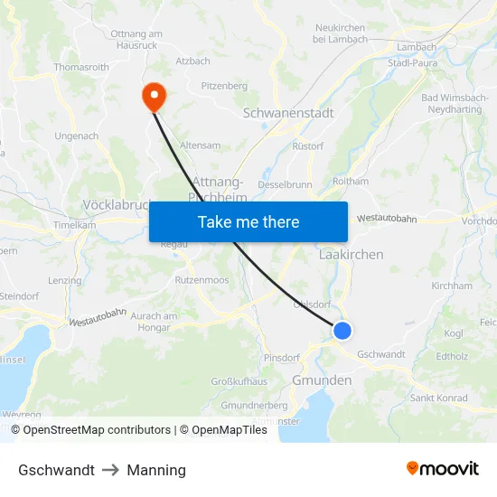 Gschwandt to Manning map