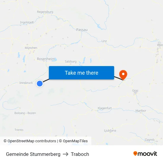 Gemeinde Stummerberg to Traboch map
