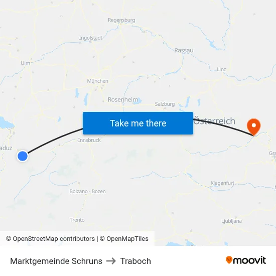 Marktgemeinde Schruns to Traboch map