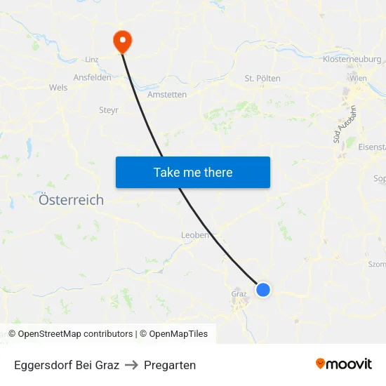 Eggersdorf Bei Graz to Pregarten map
