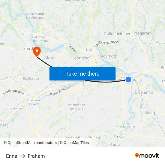 Enns to Fraham map